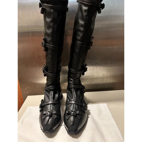Kiko Kostadinov RIBBON HIGH BOOT BLACK size IT 39 - Picture 1 of 15